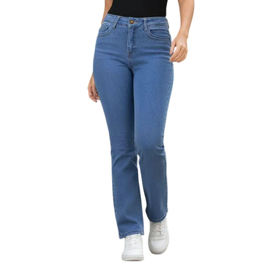 Jeans rectos Magic Pomp azul medio - espalda