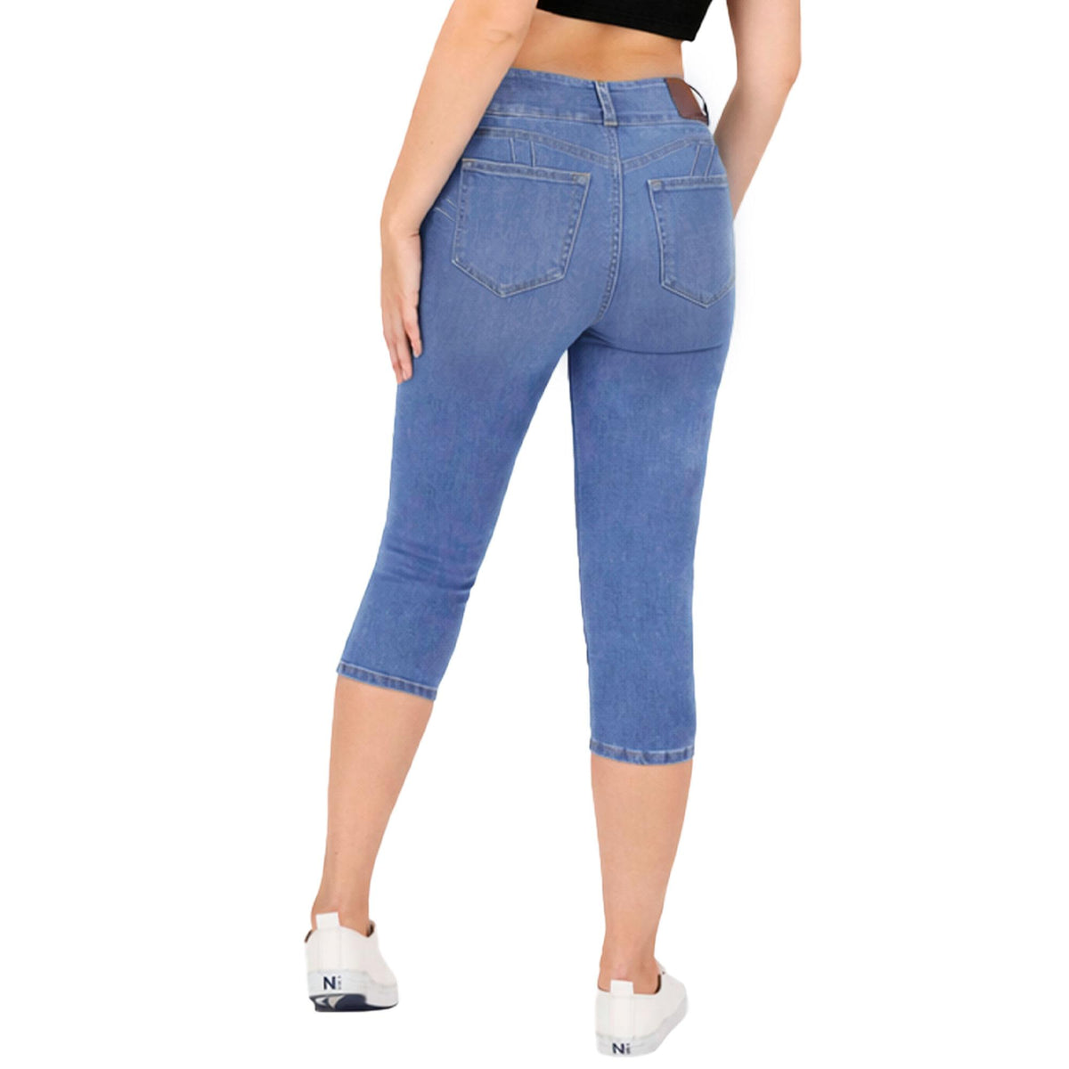 Capri Magic Pomp mujer azul deslavado - lateral