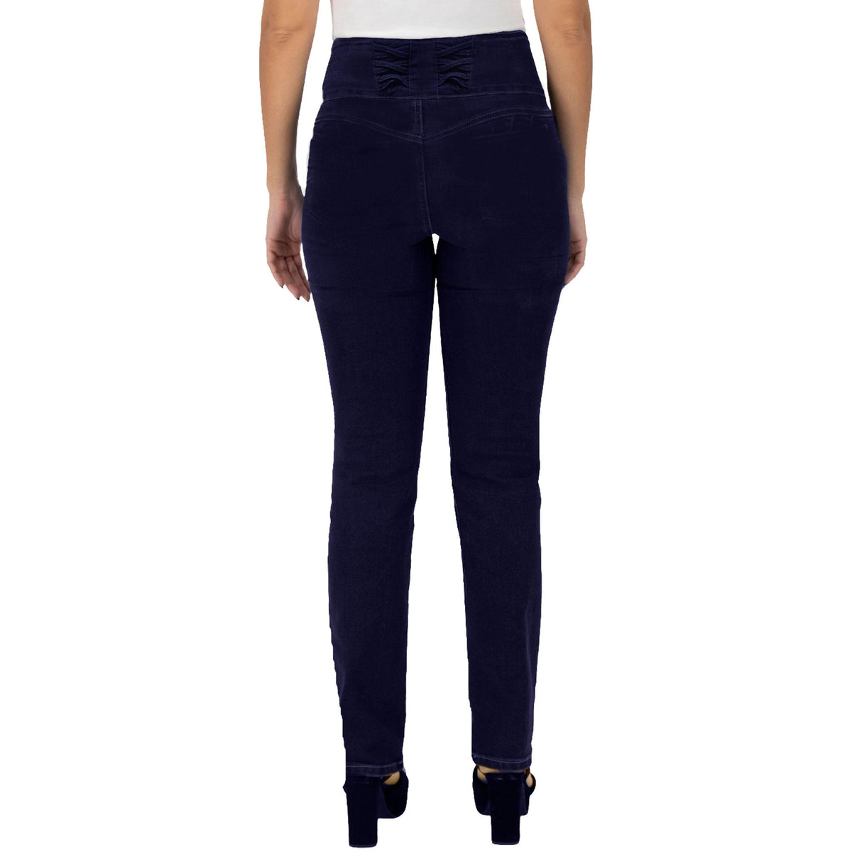 Jeans skinny Corazón mujer azul oscuro - detalle