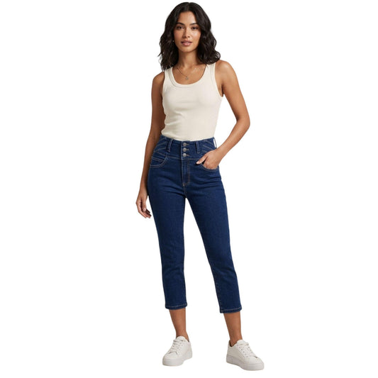 Pescador capri mujer azul - frente