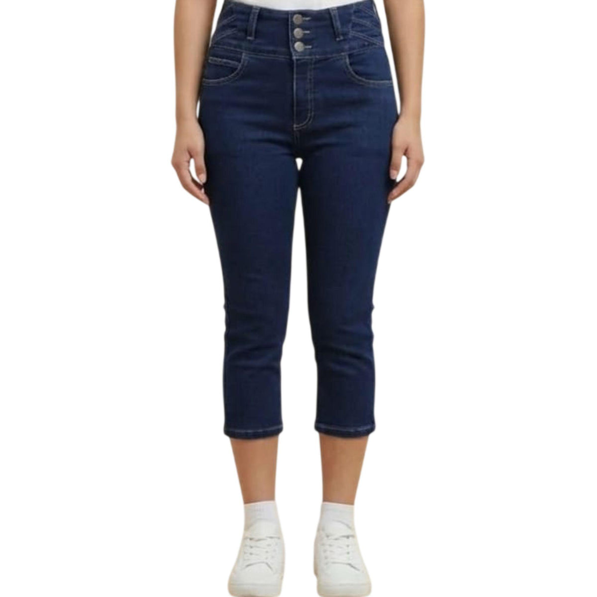 Pescador capri mujer azul - espalda