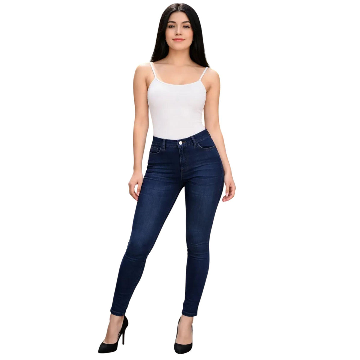 Jeans skinny Magic Pomp azul oscuro - frente