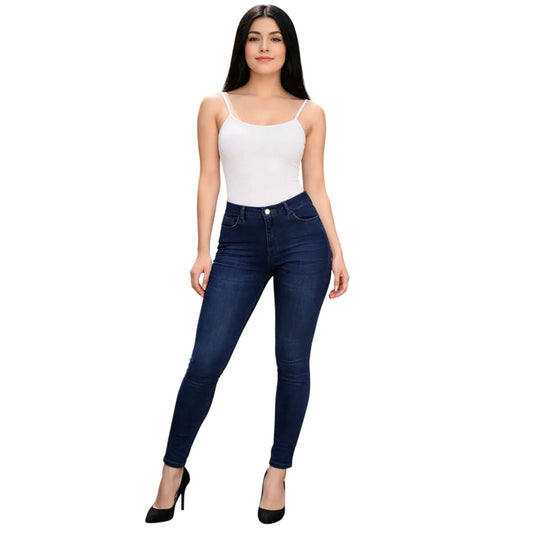 Jeans skinny Magic Pomp azul oscuro - frente