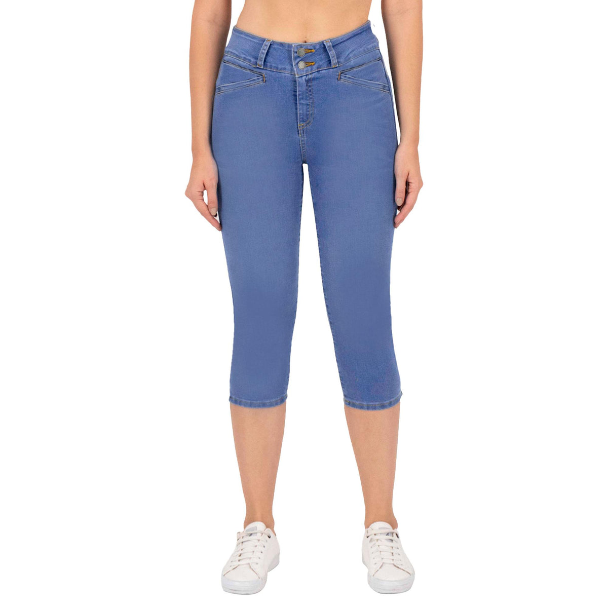 Capri Magic Pomp mujer azul deslavado - detalle