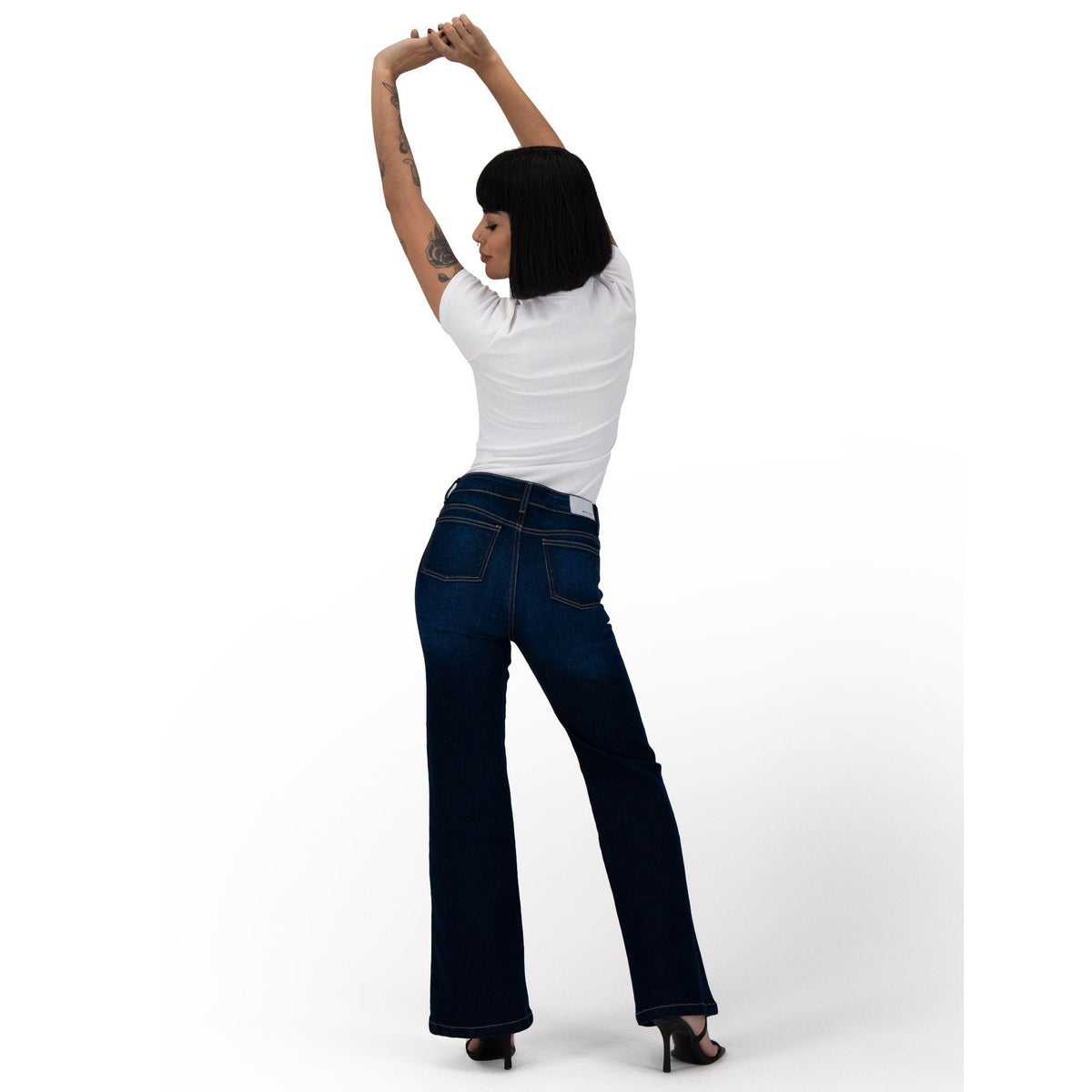 Pantal�n Acampanado Mujer Mezclilla 026024 image 6