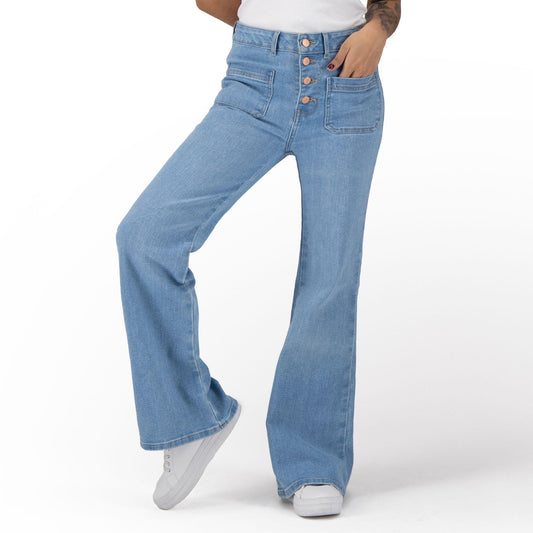 Pantal�n Acampanado Mujer Mezclilla 026069 image 1