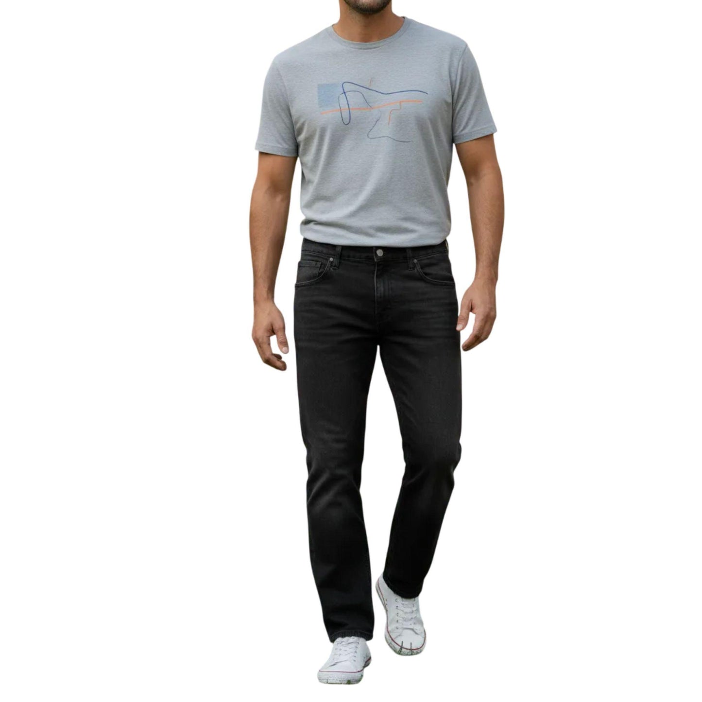 Pantal�n Mezclilla Recto Hombre 803865 image 3