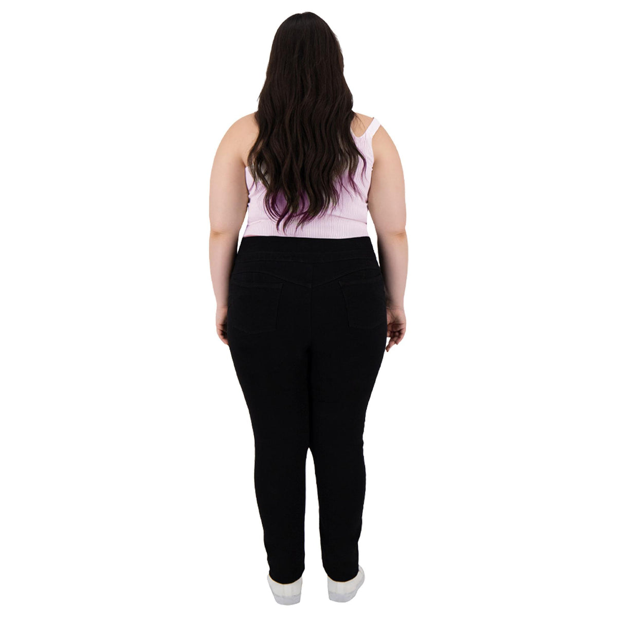 Jeans skinny Curvy Magic Pomp negro - lateral