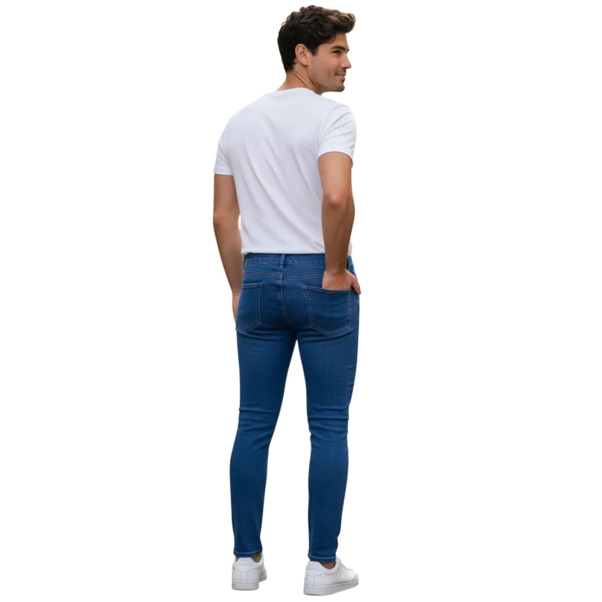 Pantal�n Skinny Hombre Mezclilla Azul 803697 image 4