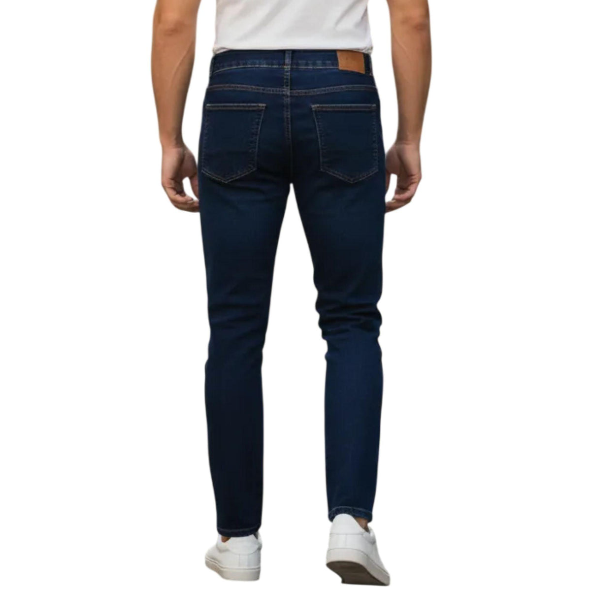 Jeans skinny hombre azul - detalle