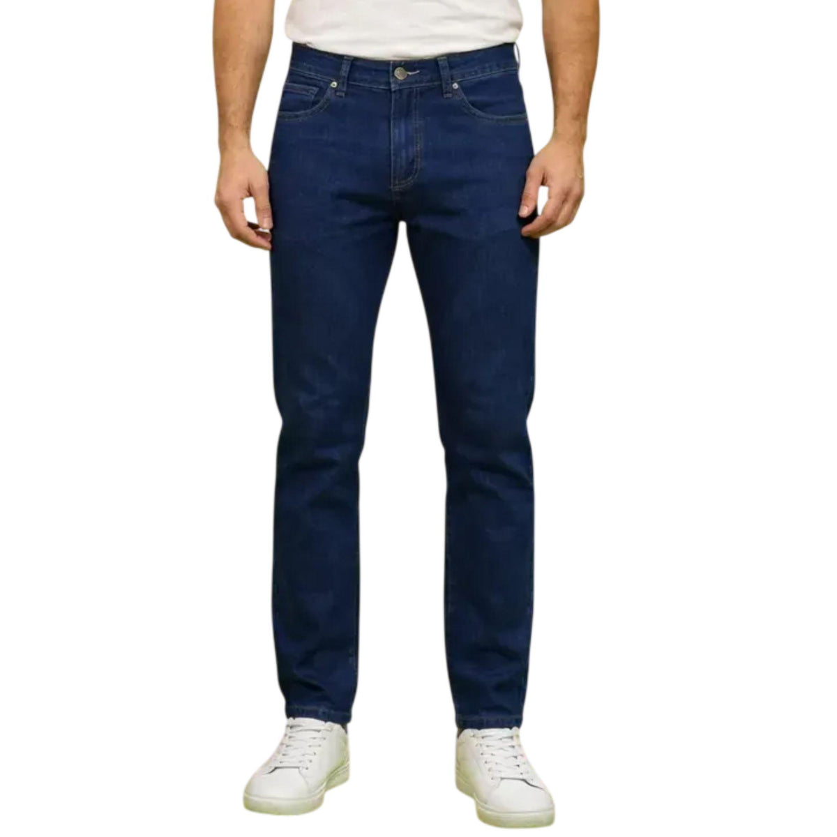 Jeans slim hombre azul oscuro - espalda