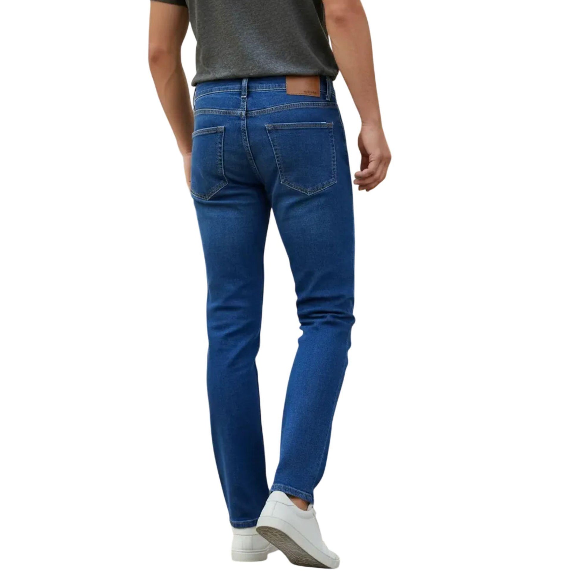 Jeans slim hombre azul claro - bolsas