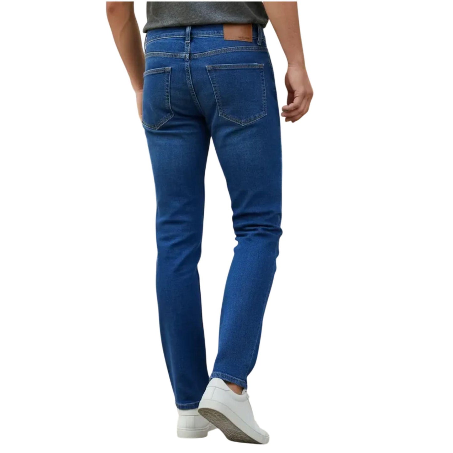 Jeans slim hombre azul claro - lateral