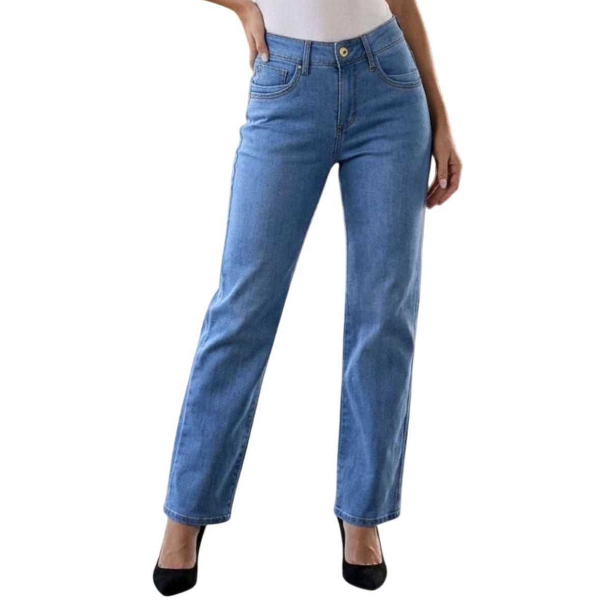Pantal�n Recto Magic Pomp Mujer Azul 026123 image 1