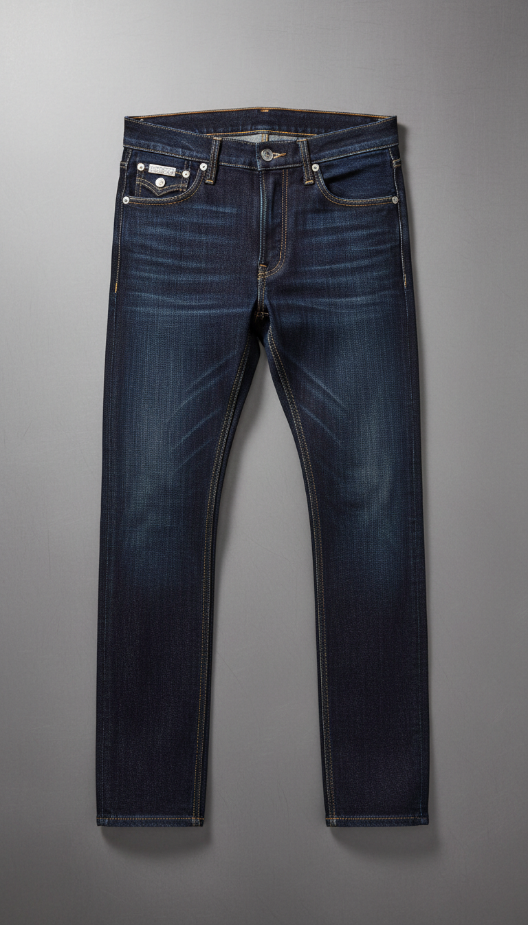 Jeans edición limitada con detalles metálicos