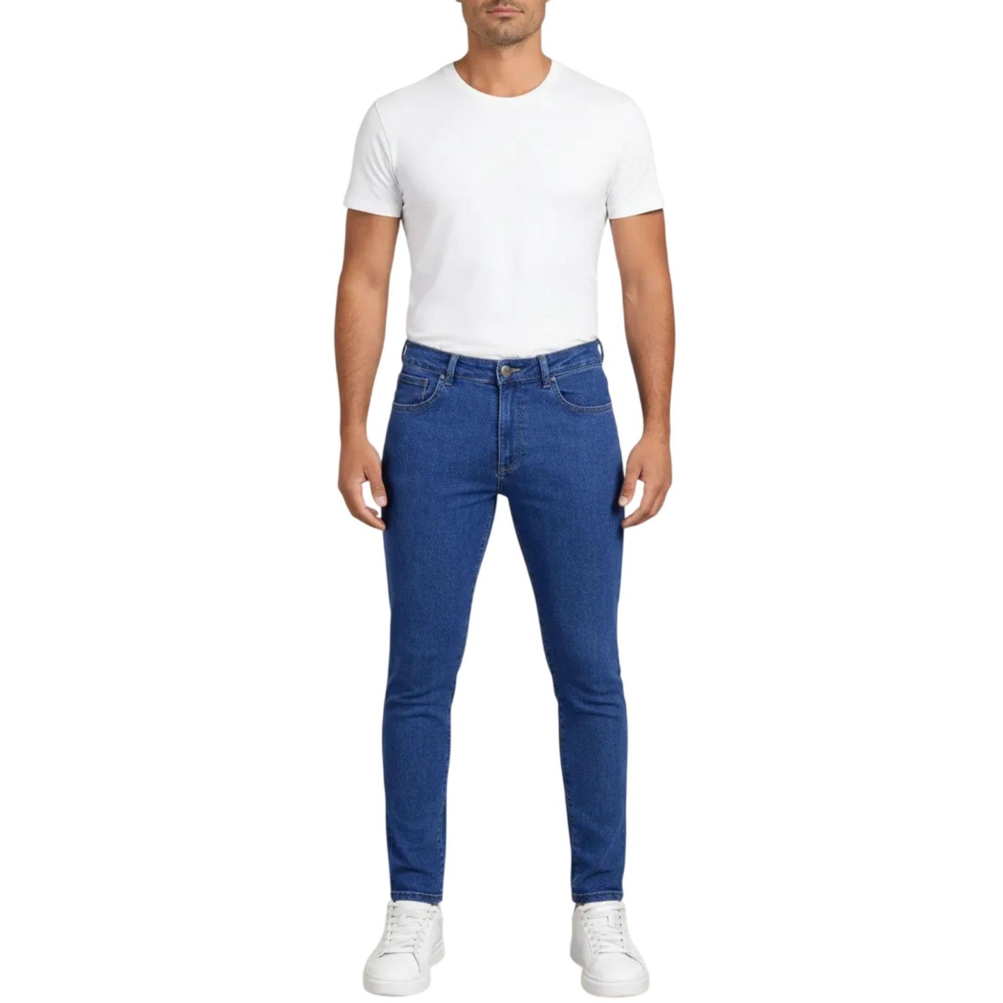 Pantal�n Skinny Hombre Mezclilla Azul 803697 image 1