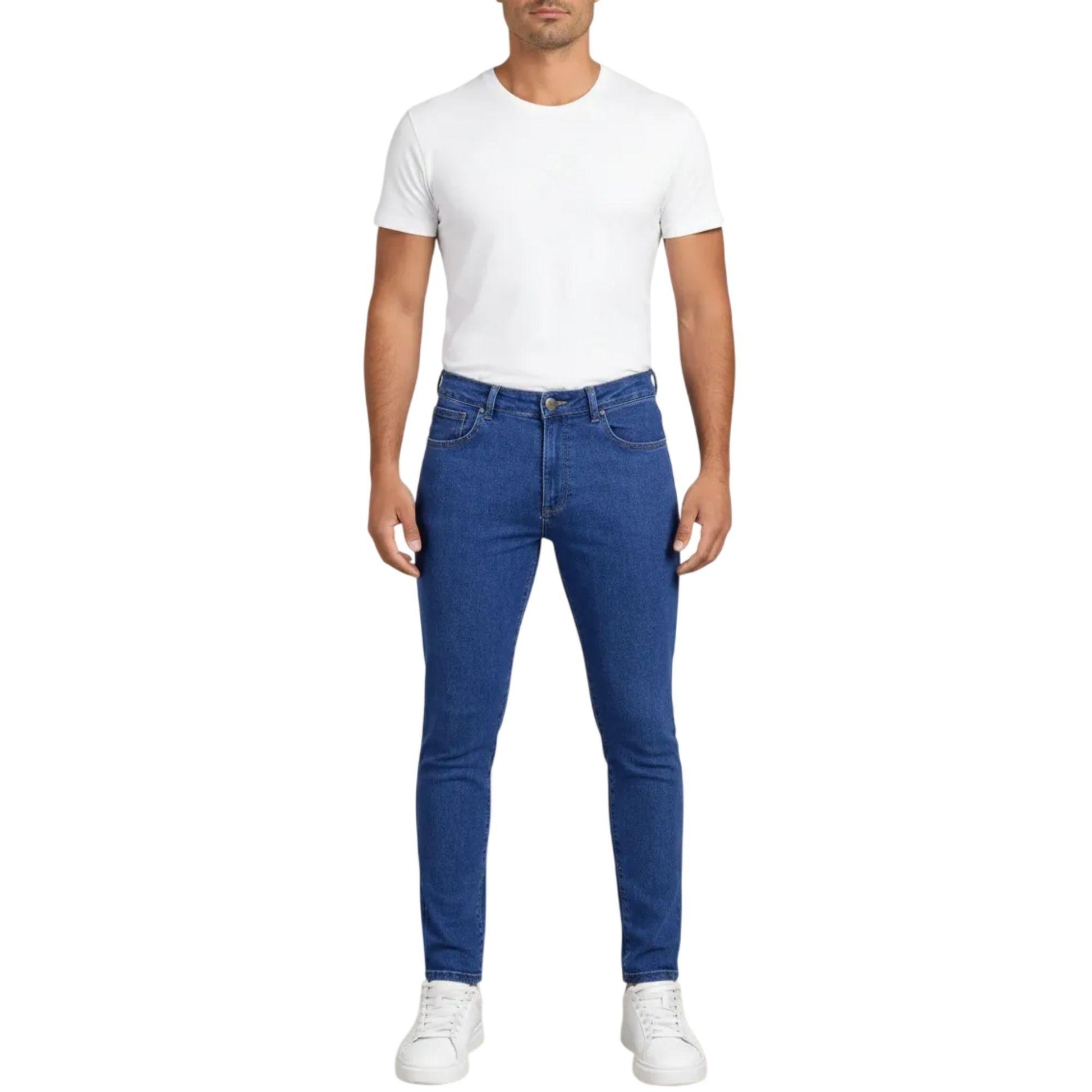Pantal�n Skinny Hombre Mezclilla Azul 803697 image 1