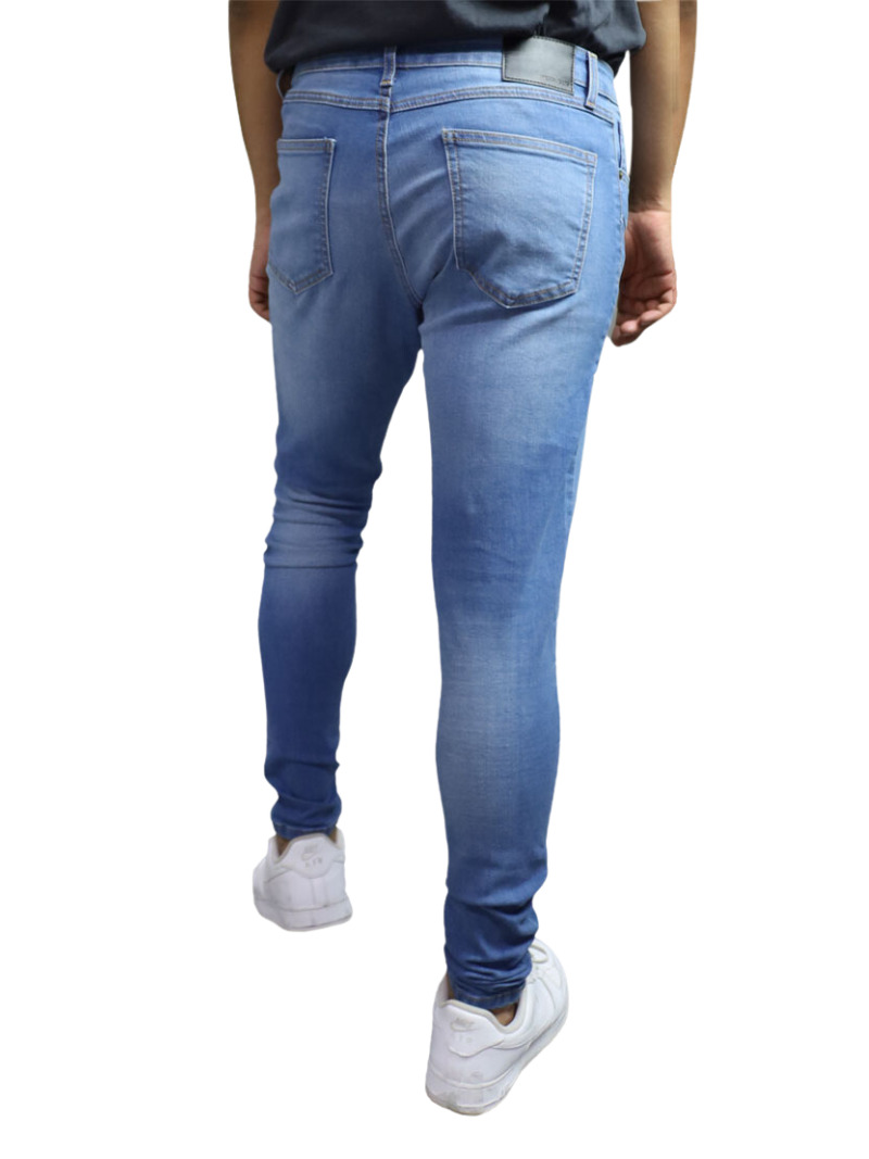 Jeans Super Skinny Caballero color azul claro