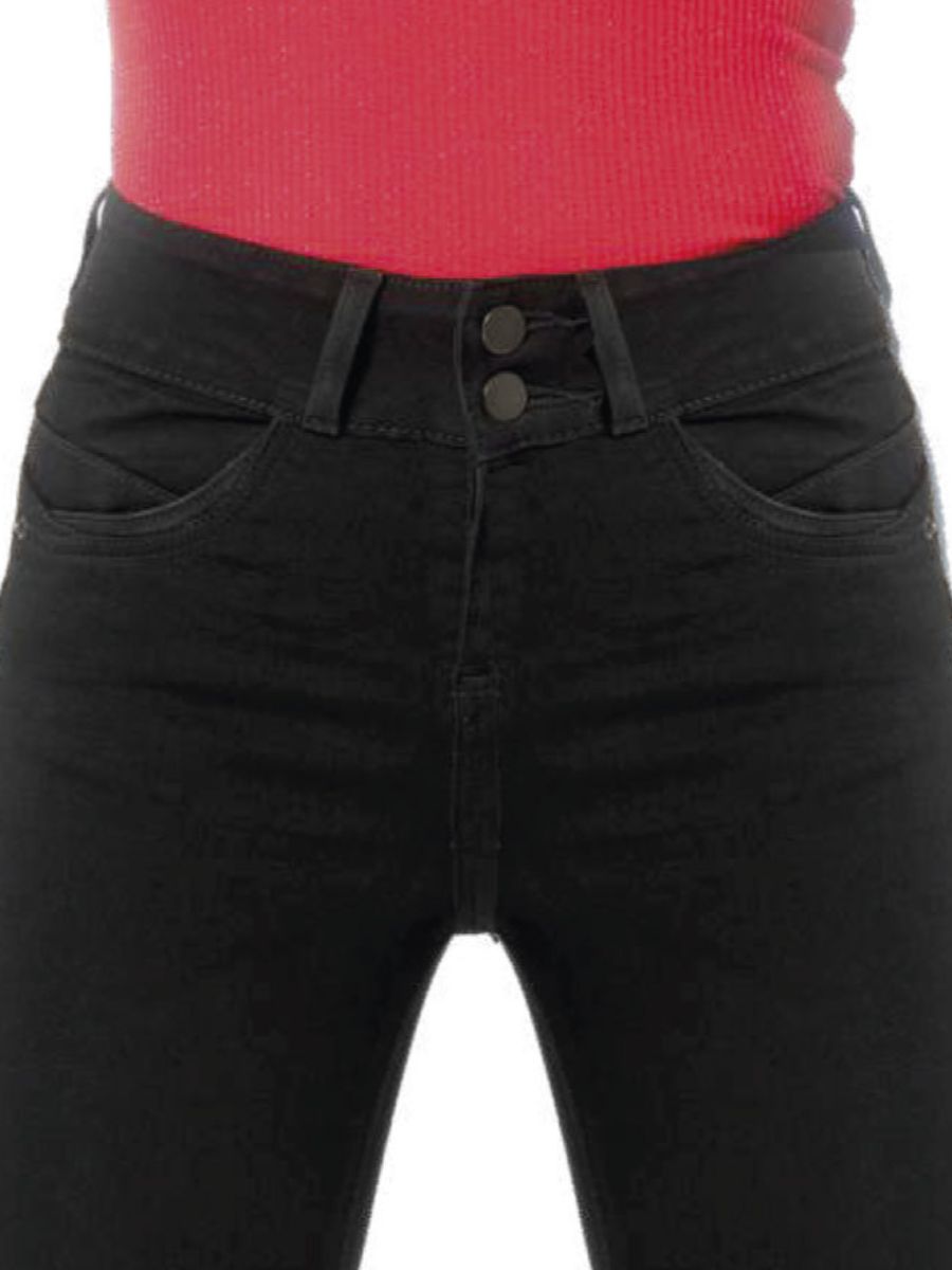 Jeans Magic Cintura Alta Recto / color negro