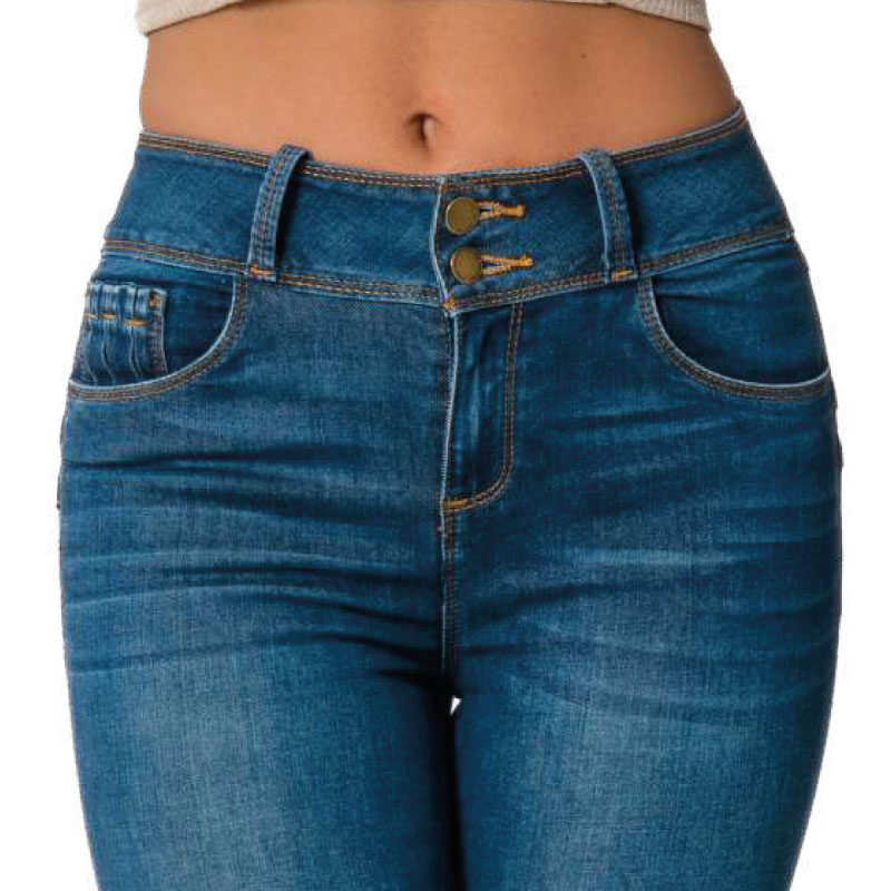 Jeans Magic Cintura Alta Skinny /color azul oscuro