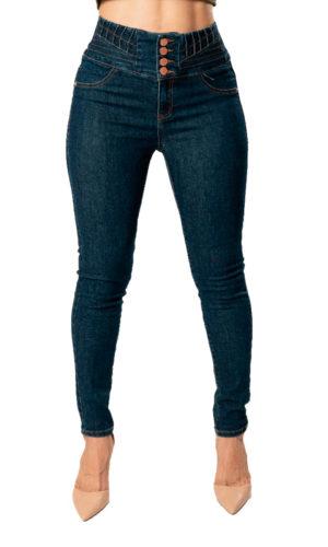 Jeans Corazón Fajilla Skinny / color azul oscuro