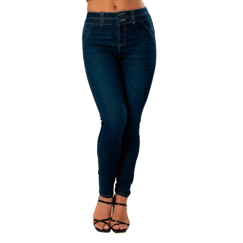 Jeans Corazón Cintura Alta Skinny