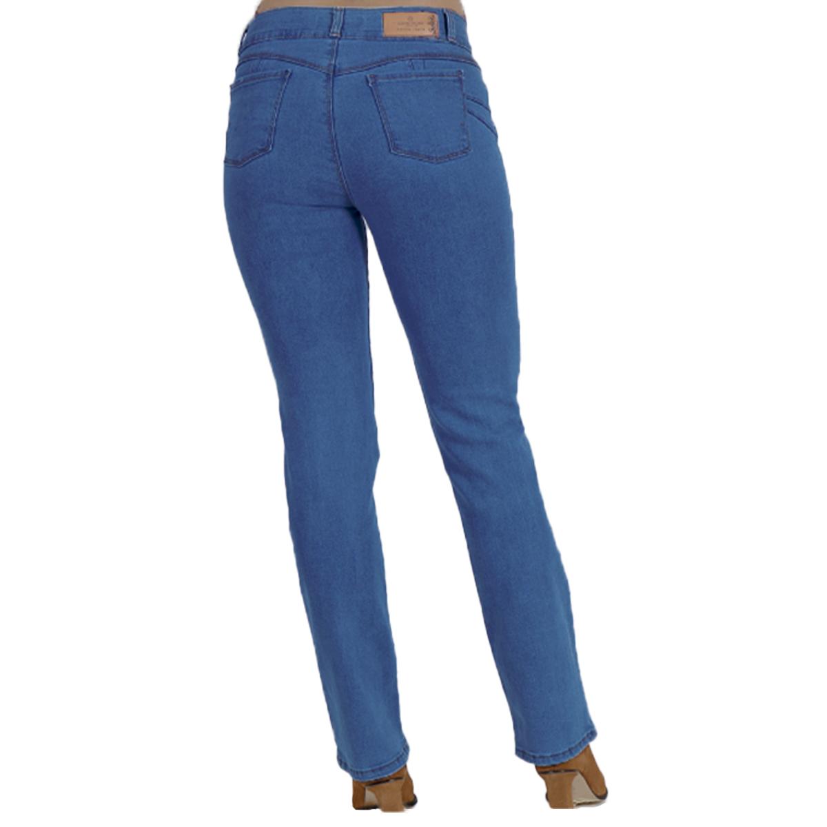 Jeans Magic Cintura Alta Recto / color azul medio