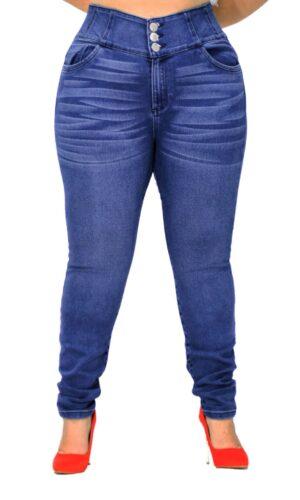 Jeans Corazón Fajilla Skinny / color azul medio