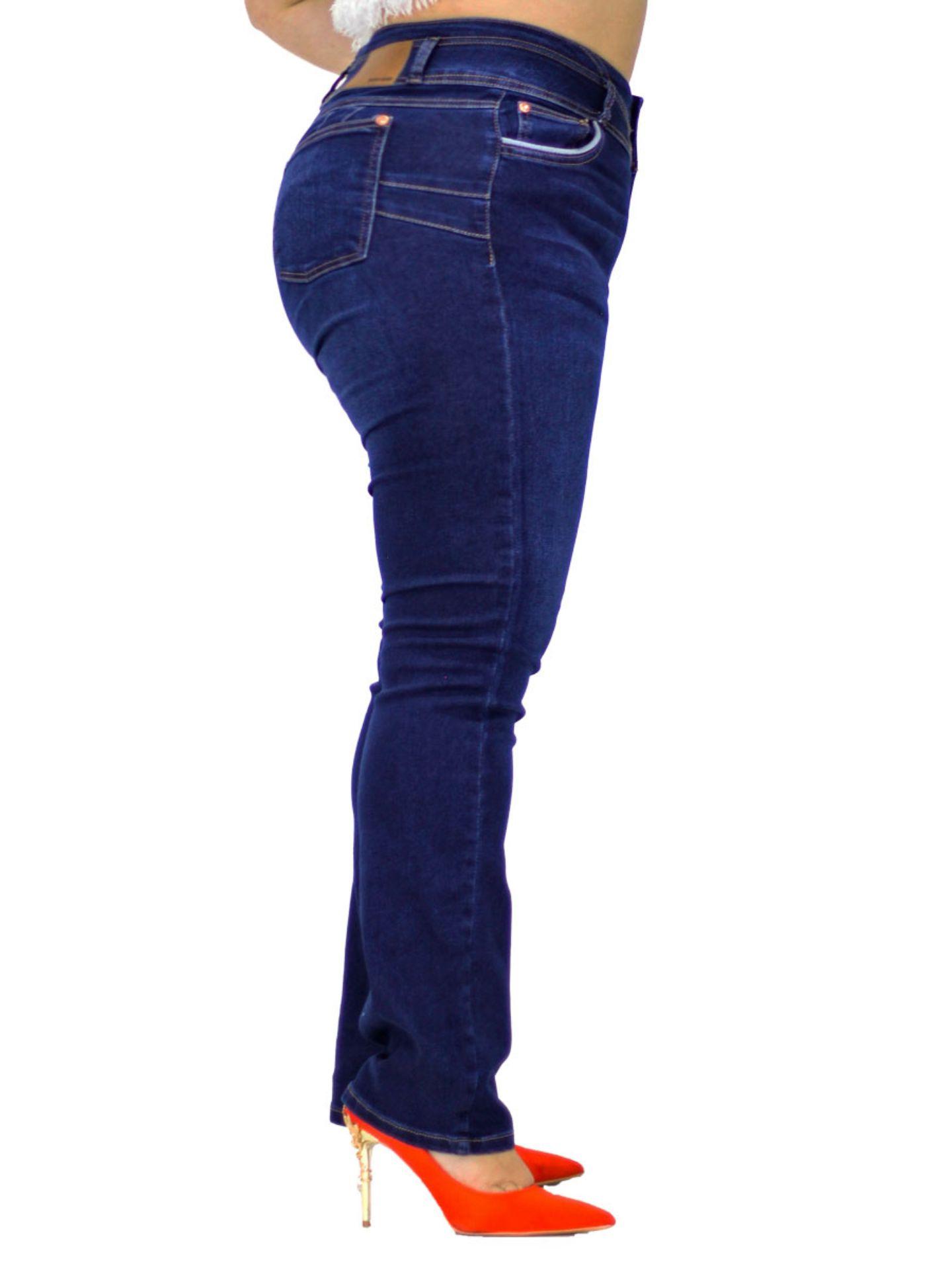 Jeans Magic Cintura Alta Recto / color azul oscuro