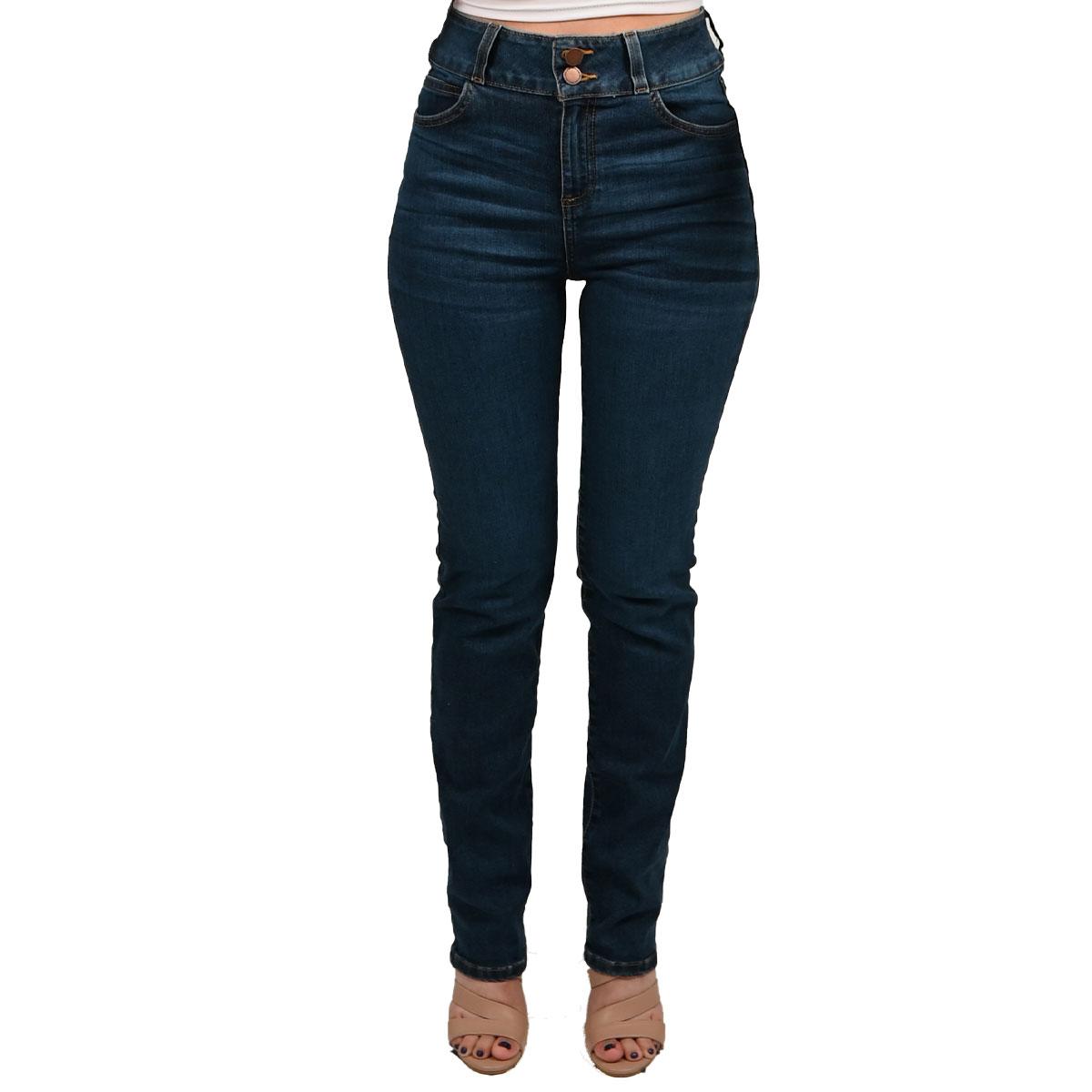 Pantalón Recto Britos Jeans Mujer Azul Magic Pomp - Britos Jeans