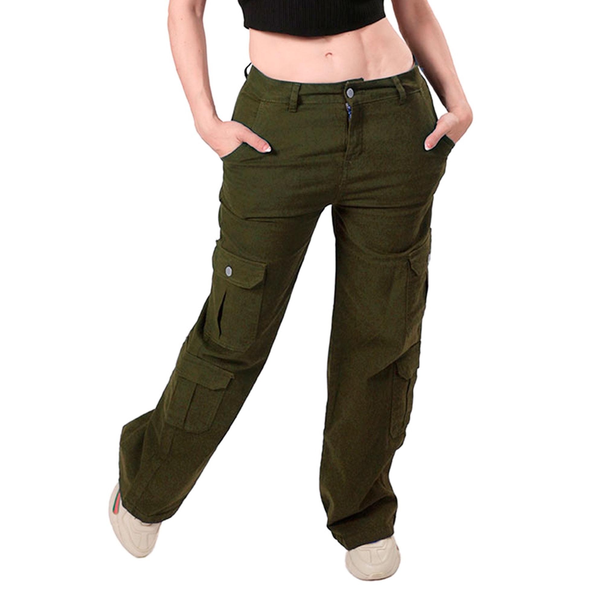 Pantalón Cargo Britos Jeans Mujer Verde Militar - Britos Jeans