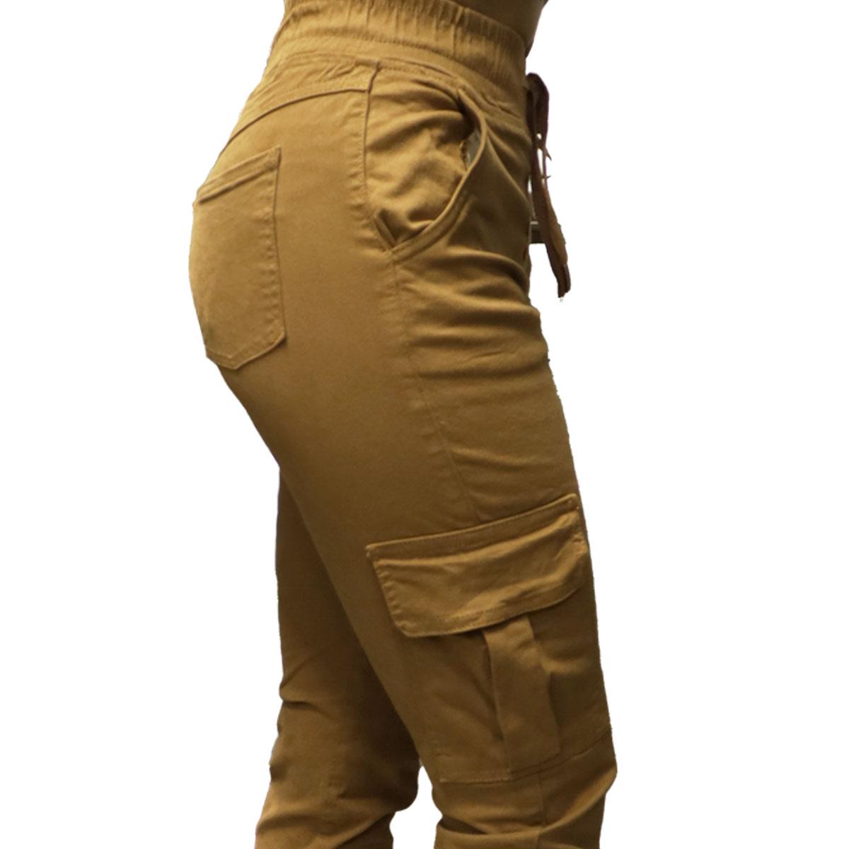 Pantalon cargo best sale mostaza mujer