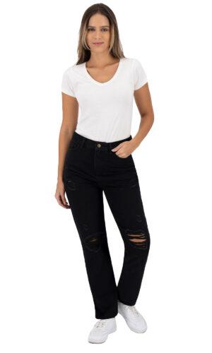 Pantalón Mom Mujer Mezclilla 024857