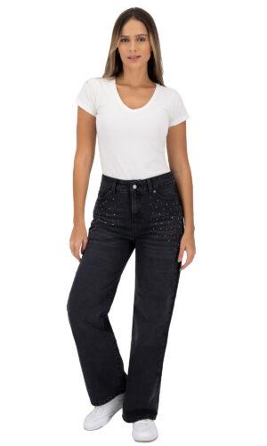 Pantalón Mom Pierna Amplia Mujer 025052