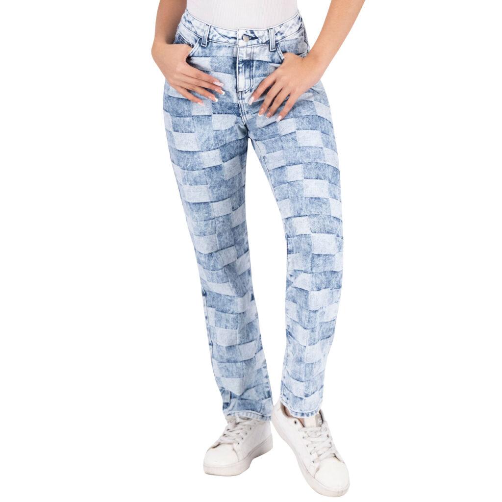 Pantalón Mom Mujer Mezclilla 024498
