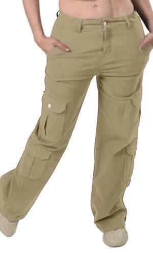 Pantalón Cargo Mujer Gabardina 024814