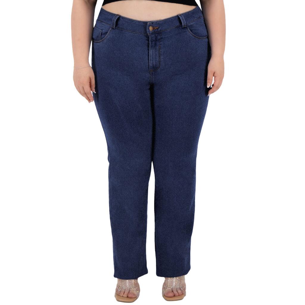 Pantalón Recto Mujer Curvy Mezclilla 501669