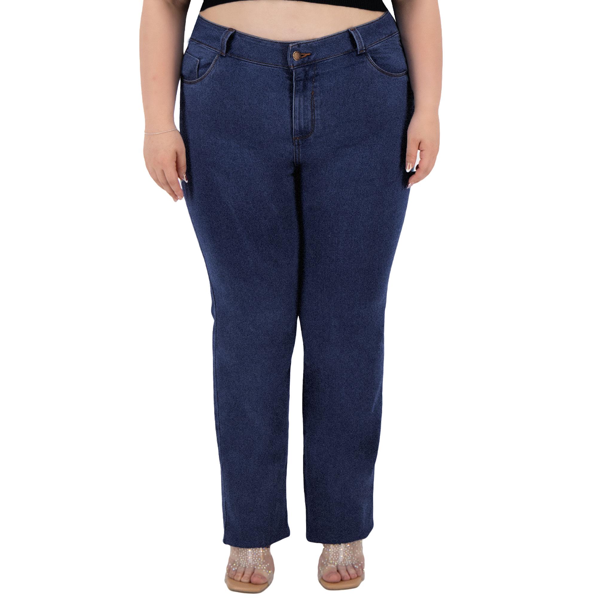 Pantalón Recto Mujer Curvy Mezclilla 501669