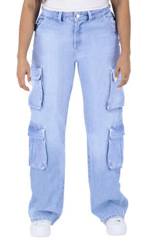 Pantalón Pierna Amplia Mujer Cargo 025619