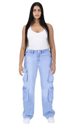 Pantalón Cargo Mujer Pierna Amplia 025619
