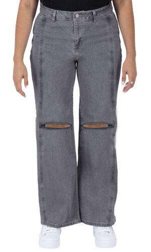 Pantalón Pierna Amplia Mujer Mezclilla 025788