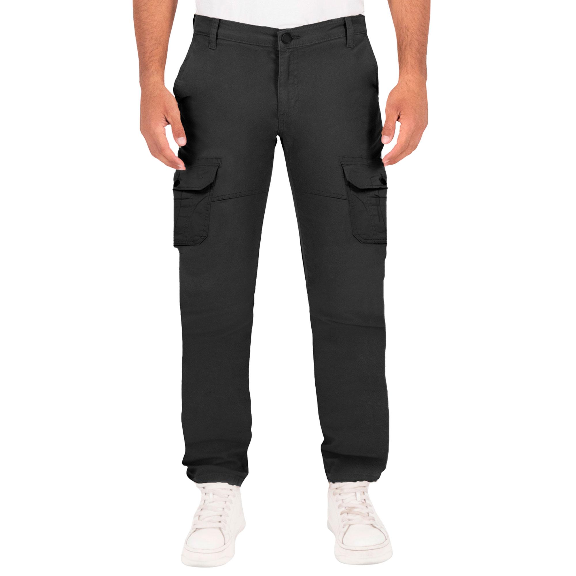 Pantalón Cargo Hombre Gabardina Recto 803723