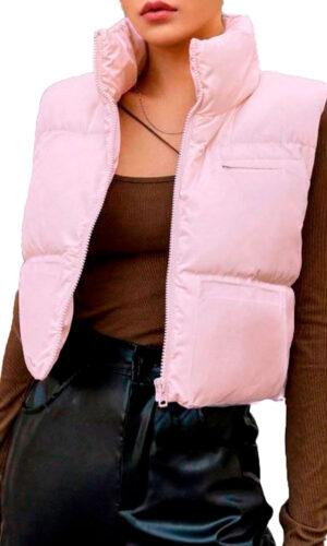 Chaleco Capitonado Mujer Crop SA2124