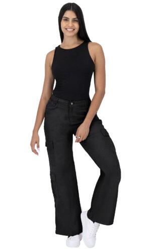 Pantalón Cargo Mujer Pierna Ancha 025621