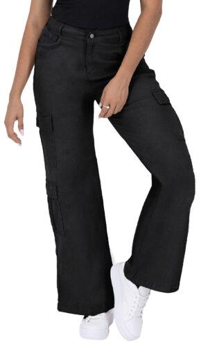 Pantalón Cargo Mujer Pierna Ancha 025621