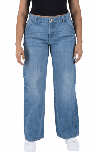 Pantalón Pierna Ancha Mujer Mezclilla 025790