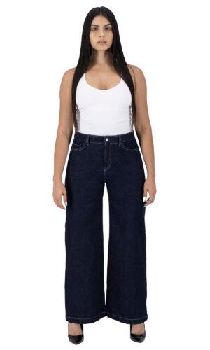 Pantalón Pierna Ancha Mujer Mezclilla 025825