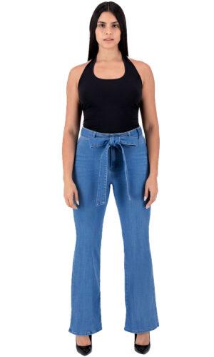 Pantalón Acampanado Mujer Mezclilla 025876