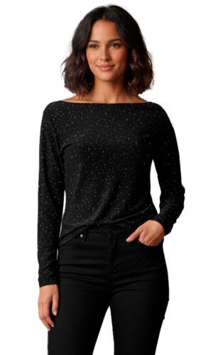 Blusa Mujer Brillosa Lu4123