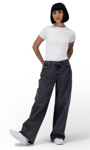 Pantalón Mezclilla Mujer Pierna Amplia 025911